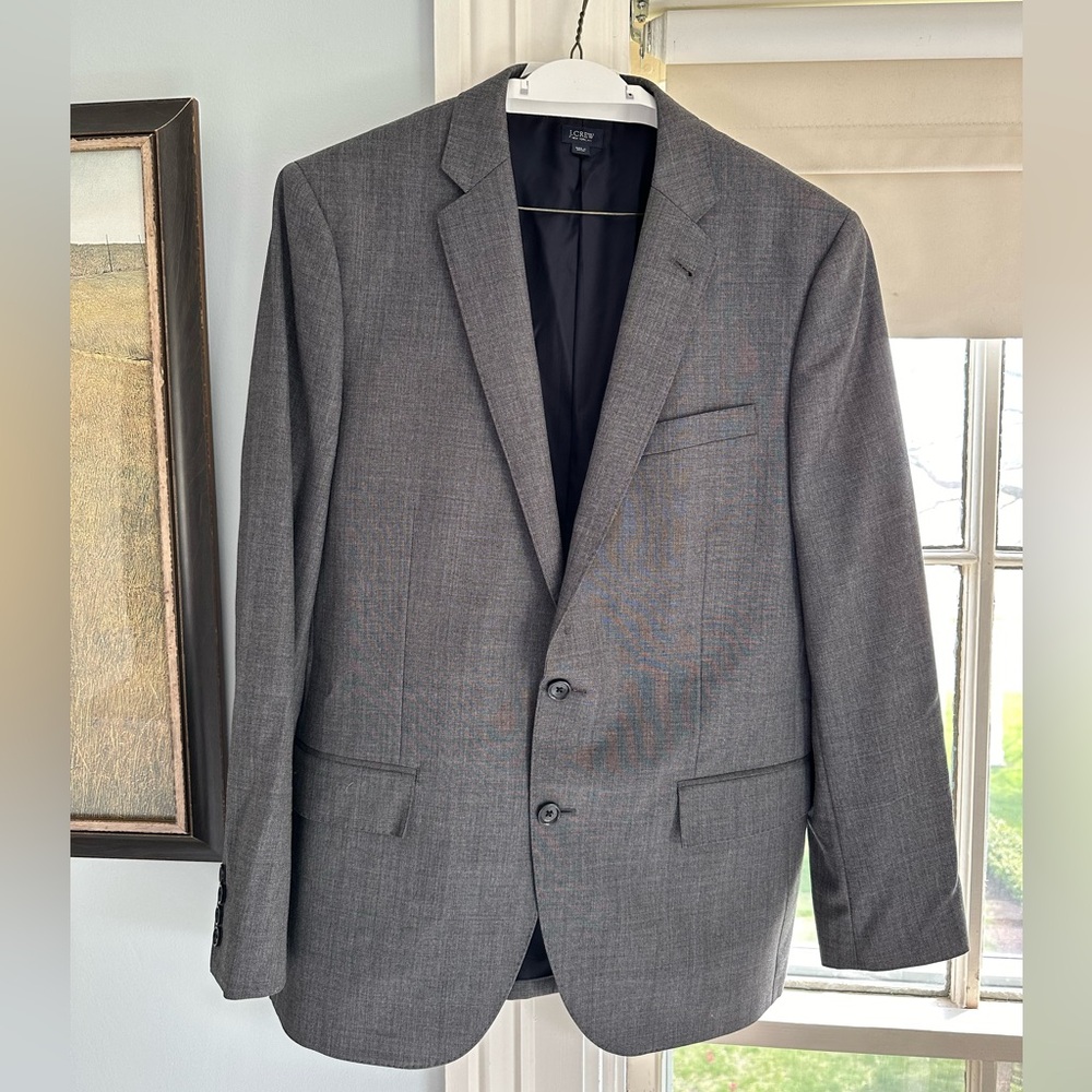 Dark gray JCrew Ludlow suit